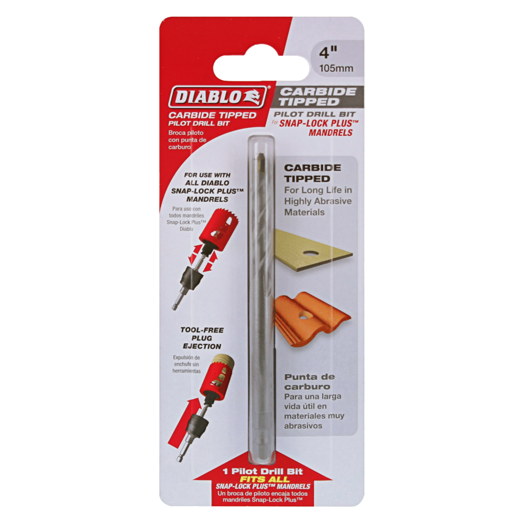 4" Carbide Tipped Pilot Drill Bit