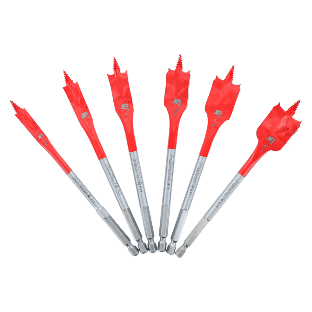 6 pc Spade Bit Set for Wood (6-Piece)