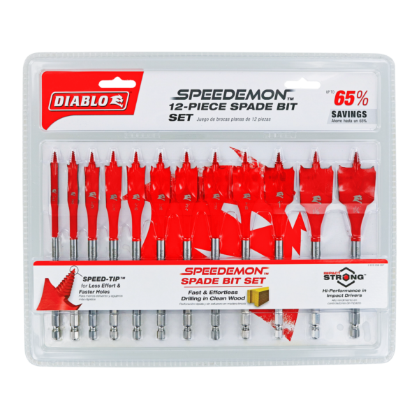 12 pc Spade Bit Set (12-Piece) - Image 2