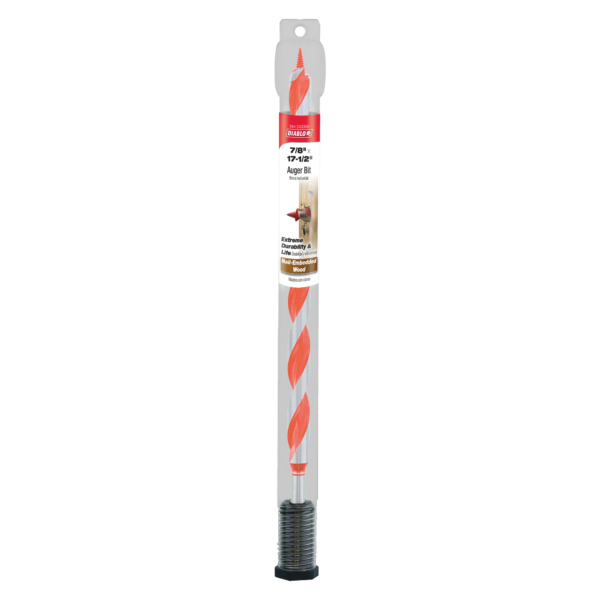 7/8" x 17-1/2" Auger Bit for Wood & Nail-Embedded Wood - Image 2
