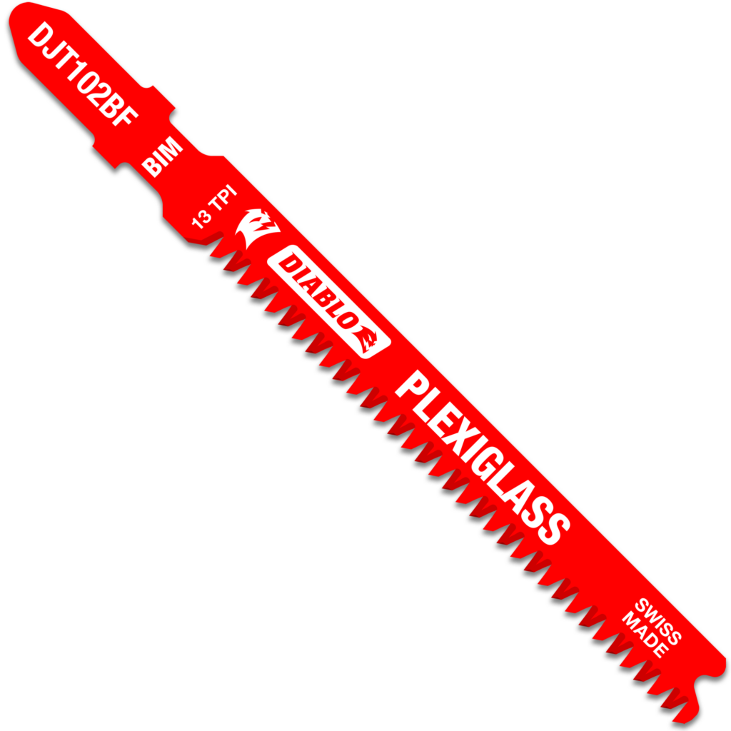 3-5/8" 13TPI Bi-Metal Jig Saw Blades for Plexiglass (5-Pack)