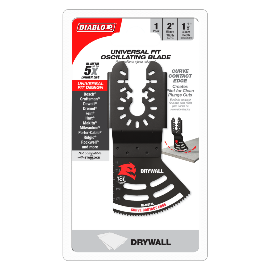 2" Universal Fit Bi-Metal Oscillating Blade for Drywall