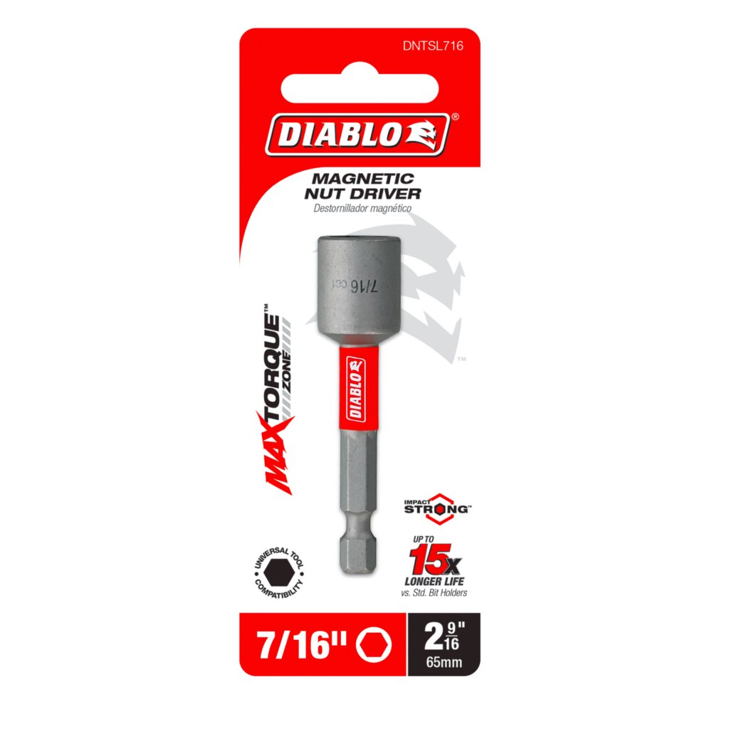 7/16" x 2-9/16" Magnetic Nut Driver