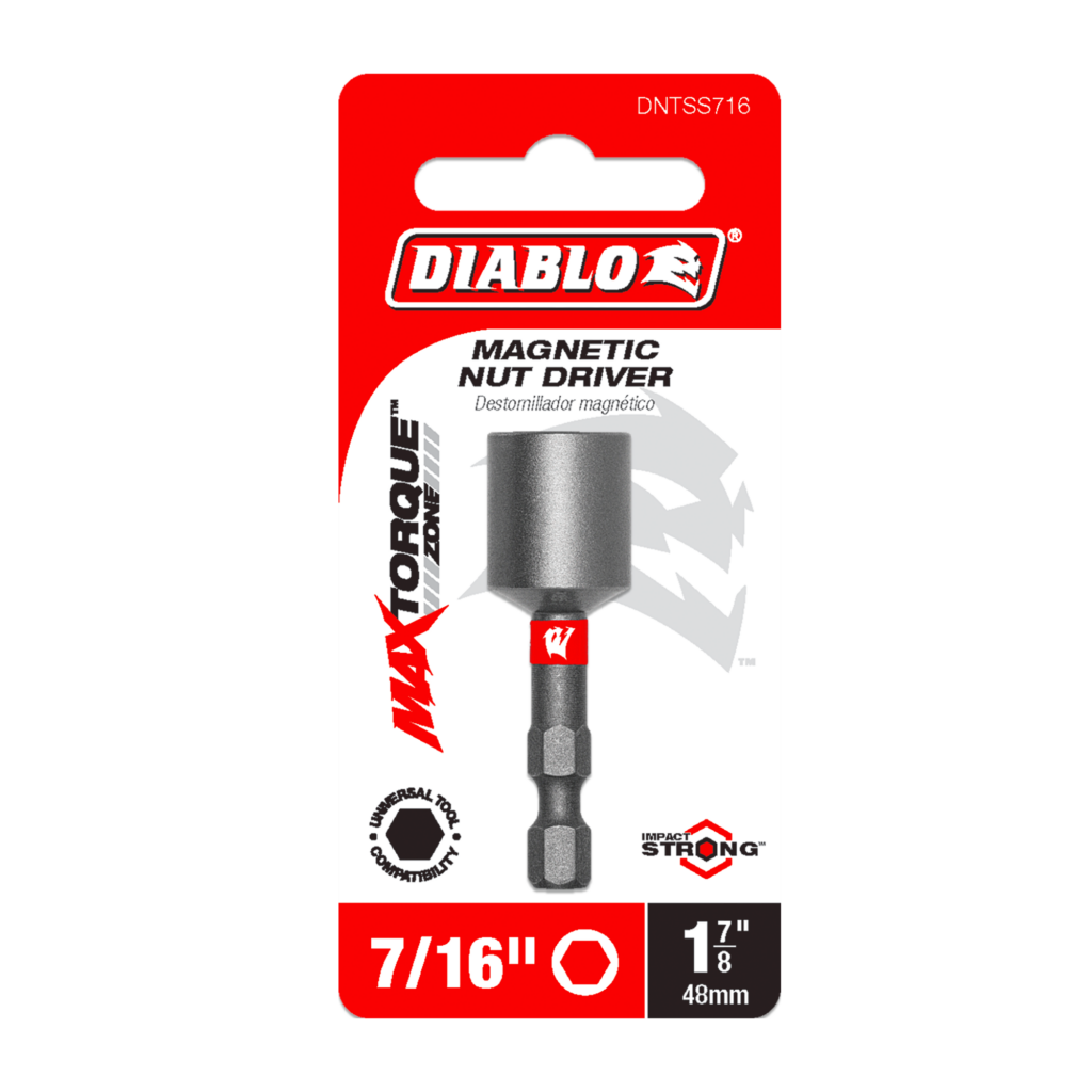 7/16" x 1-7/8" Magnetic Nut Driver