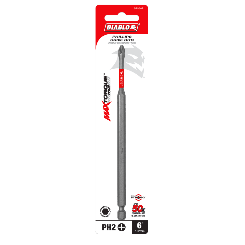 6" #2 Phillips Drive Bit