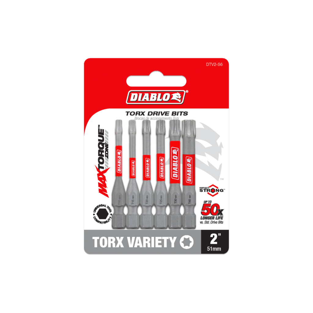 2" Torx Drive Bits (6-Piece)