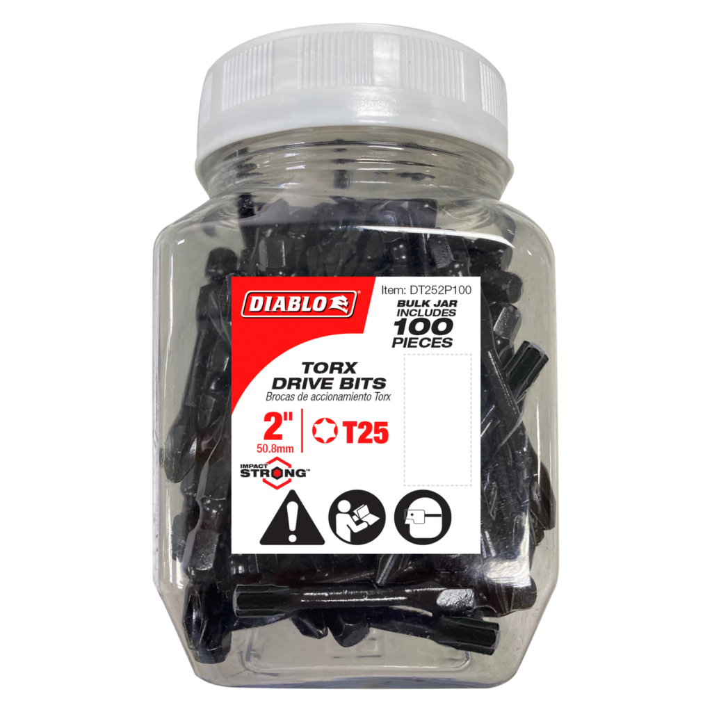 2" #25 Torx Drive Bits (100-Pack)