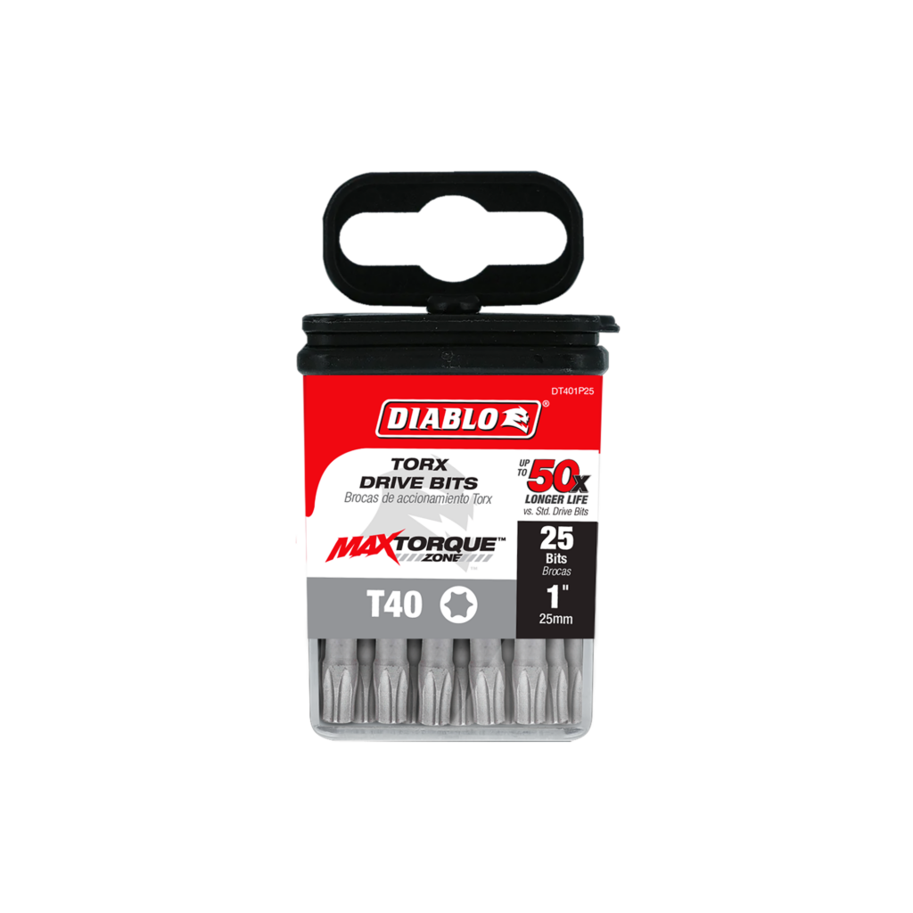 1" #40 Torx Drive Bits (25-Pack)