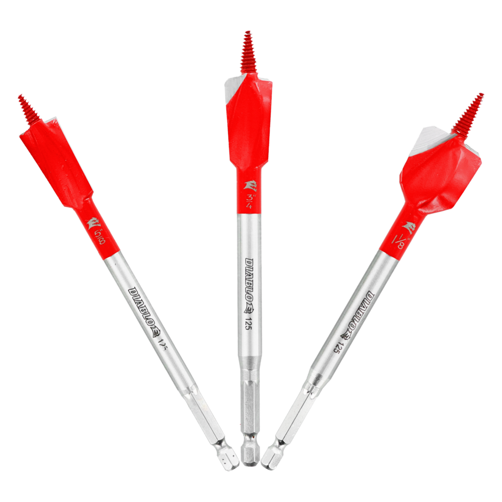 3 pc Demo Demon™ Spade Bit Set for Nail-Embedded Wood (3-Pieces)