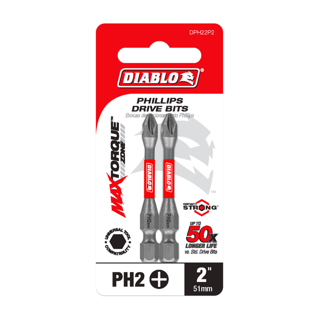 2" #2 Phillips Drive Bit (2-Pack)