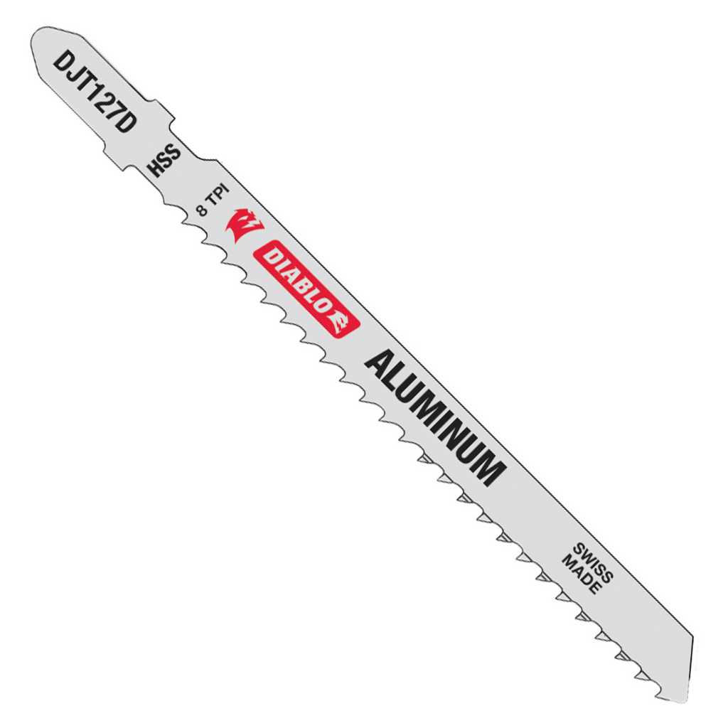Diablo 4" 8 TPI High Speed Steel T-Shank Jig Saw Blades for Aluminum (5-Pack)