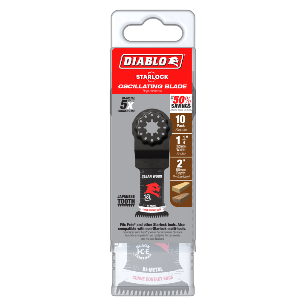 1-1/4" Demo Demon™ Starlock Bi-Metal Oscillating Blades for Nail-Embedded Wood (10-Pack)