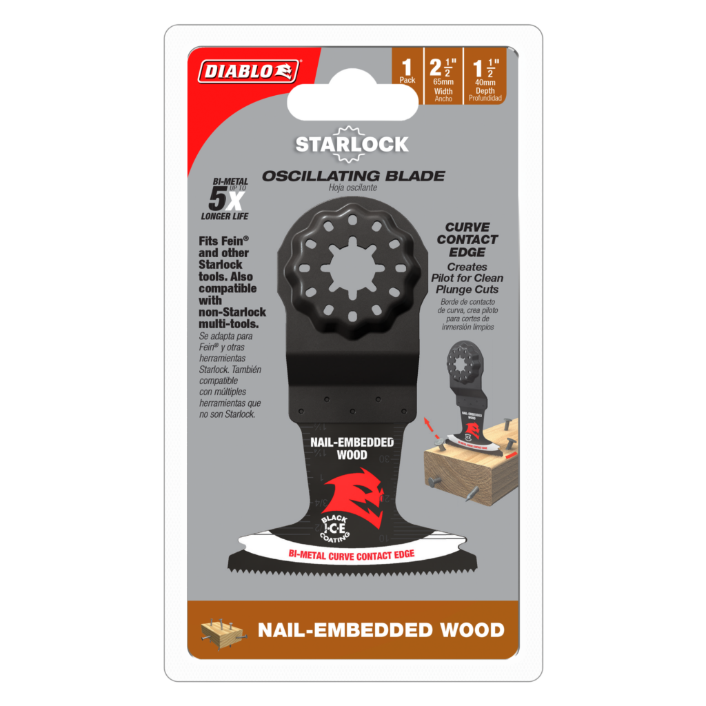 2-1/2" Demo Demon™ Starlock Bi-Metal Oscillating Blades for Nail-Embedded Wood (10-Pack)