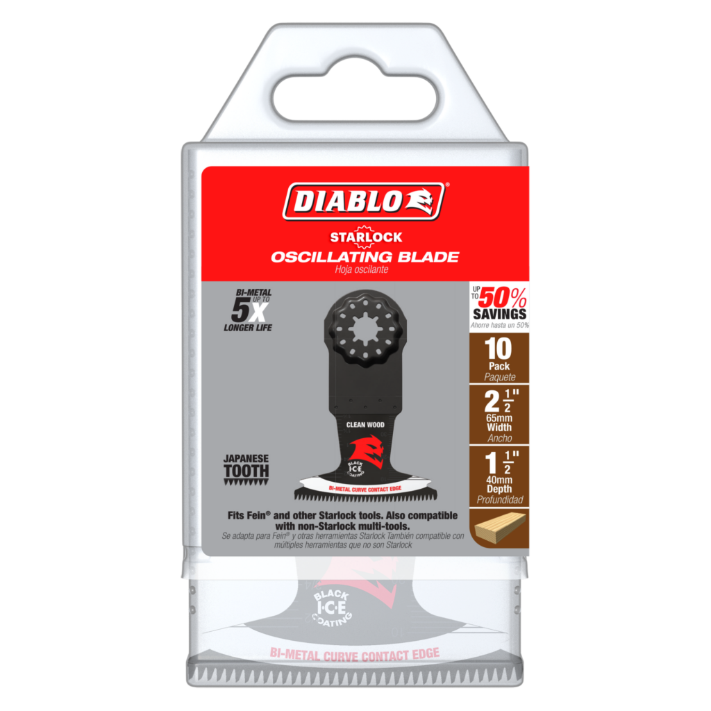 2-1/2" Demo Demon™ Starlock Bi-Metal Oscillating Blades for Clean Wood (10-Pack)