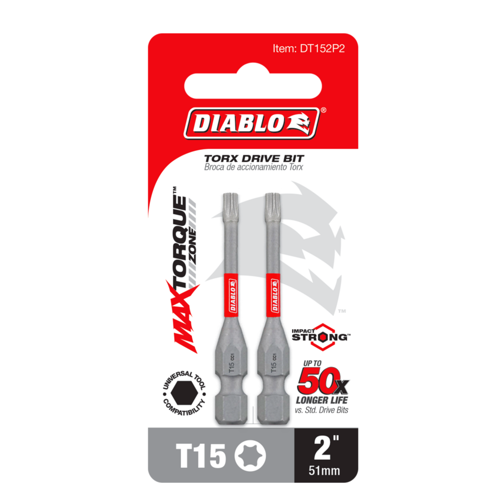 2" #15 Torx Drive Bit (2-Pack)