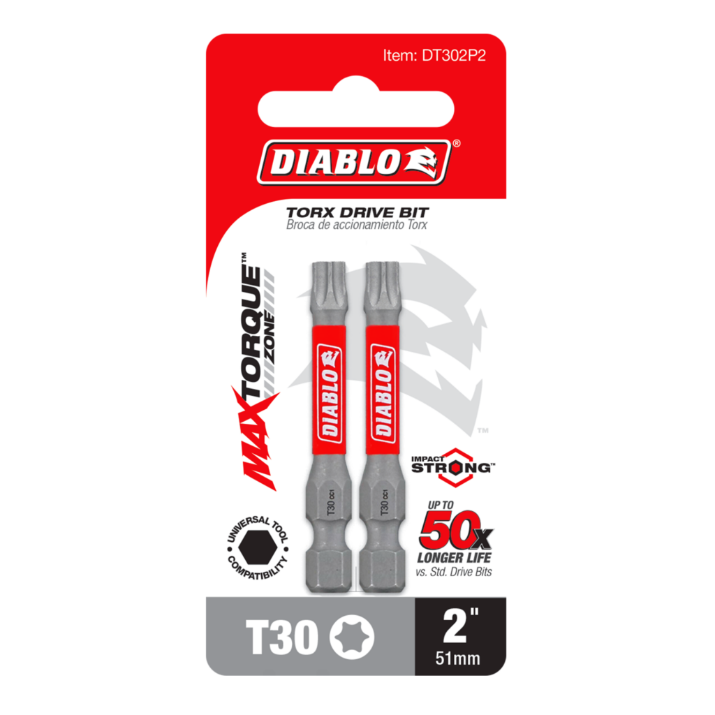 2" #30 Torx Drive Bit (2-Pack)