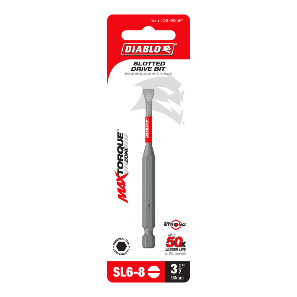 3.5" SL6-8 Slotted Drive Bits