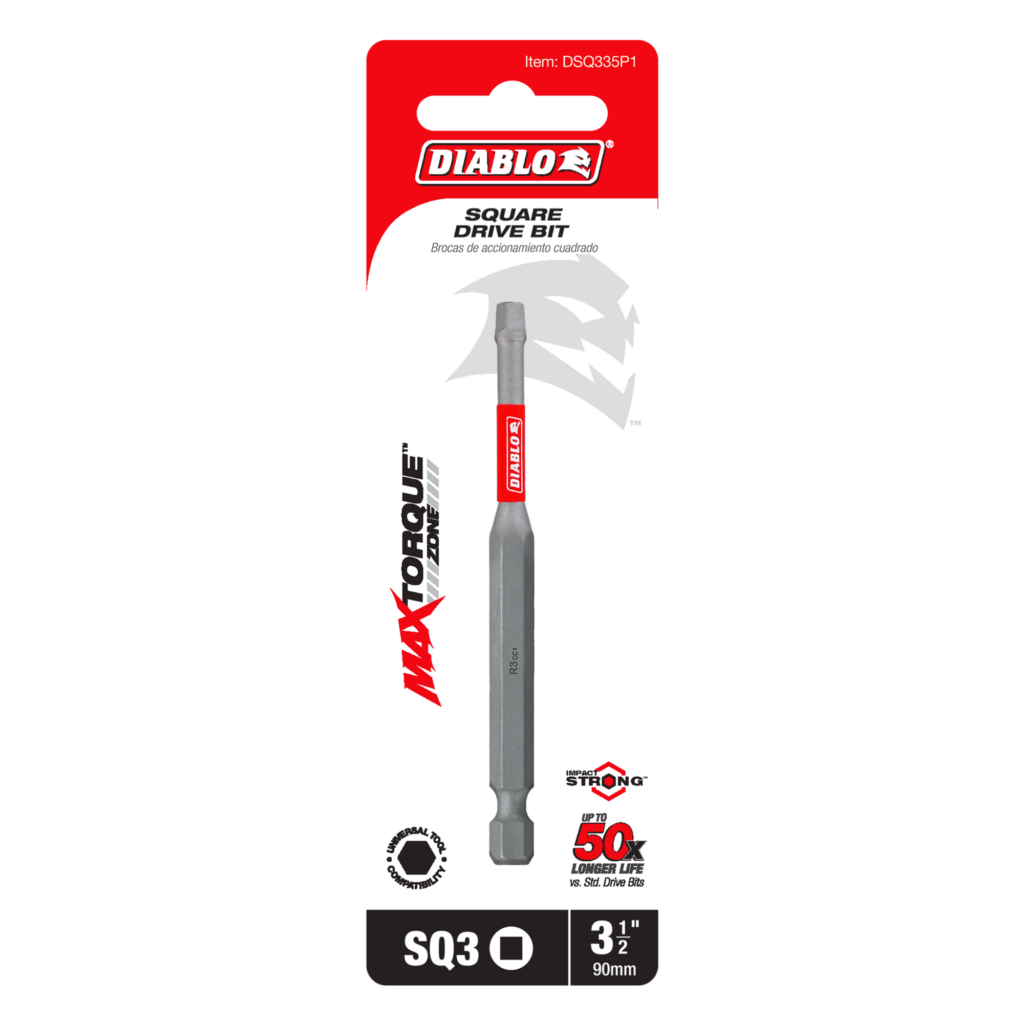 3-1/2" #3 Square Drive Bit