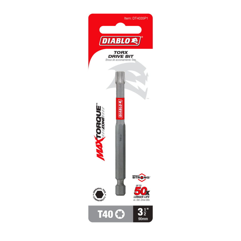 3-1/2" #40 Torx Drive Bit