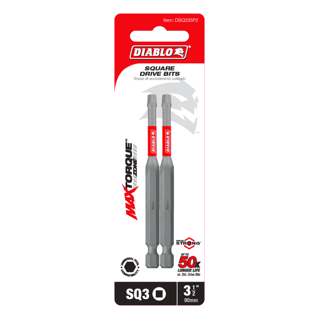 3-1/2" #3 Square Drive Bit (2-Pack)
