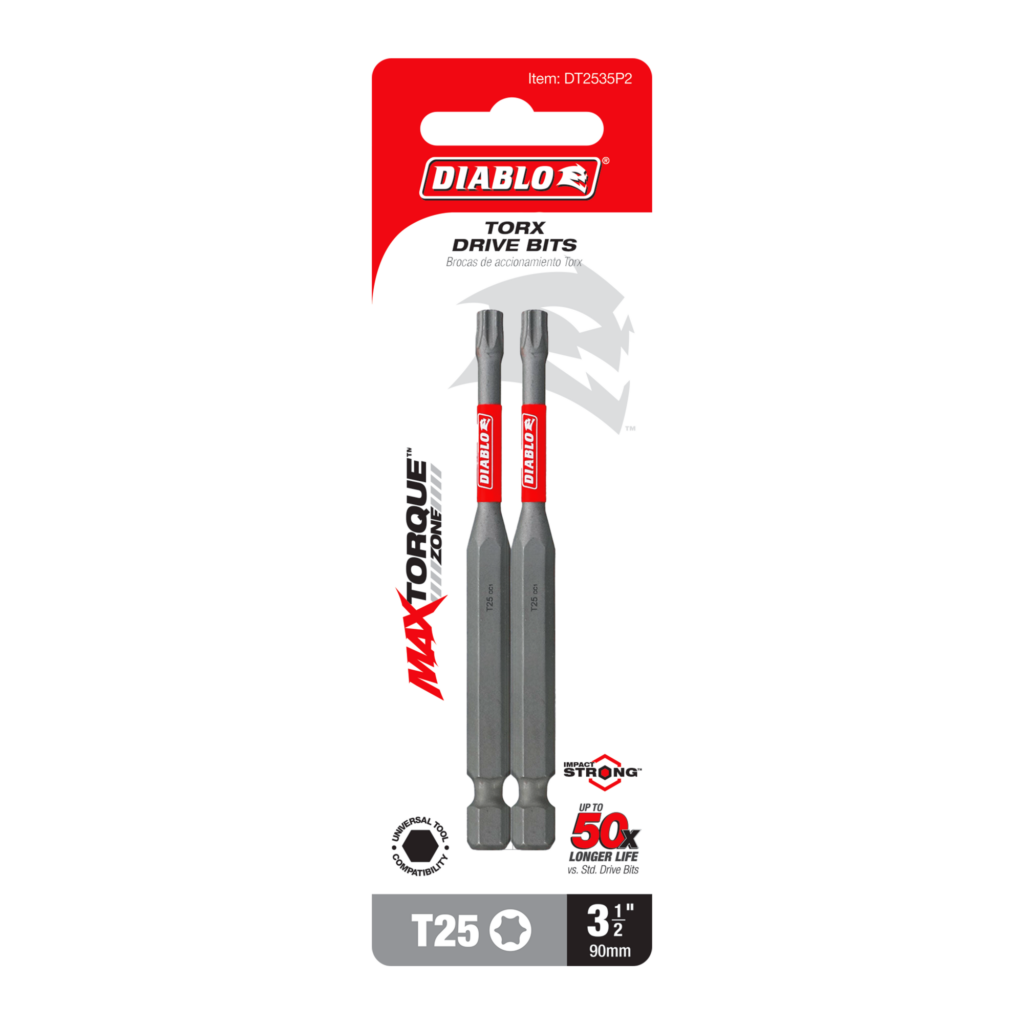 3-1/2" #25 Torx Drive Bit (2-Pack)
