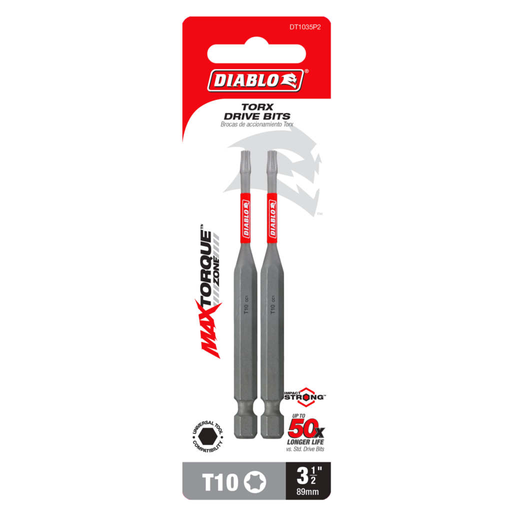 3-1/2" #10 Torx Drive Bit (2-Pack)