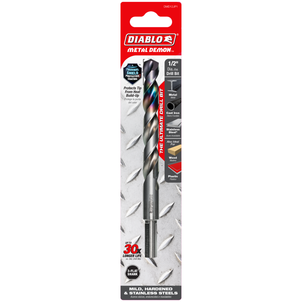 1/2" Metal Demon™ Drill Bit for Mild, Hardened and Stainless Steels