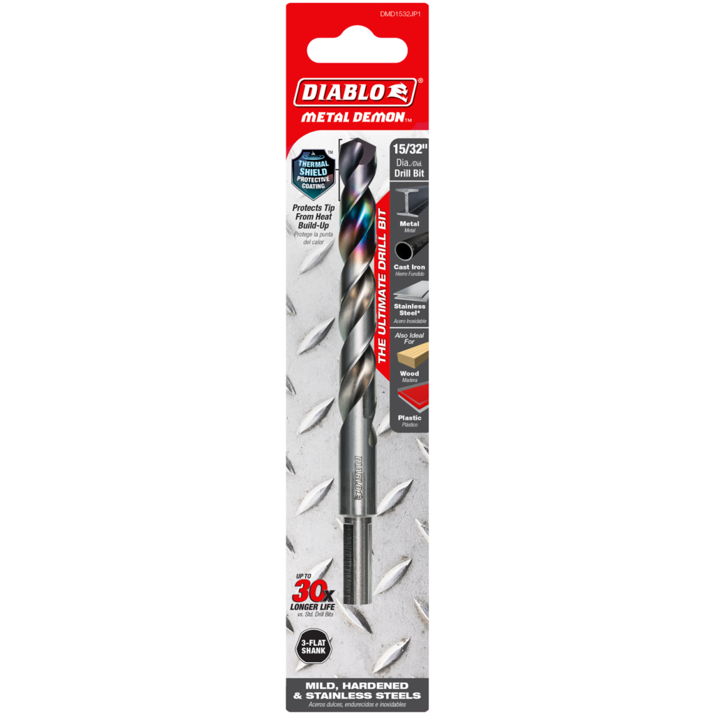 15/32" Metal Demon™ Drill Bit for Mild, Hardened and Stainless Steels