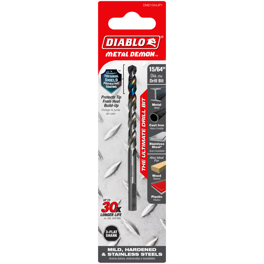15/64" Metal Demon™ Drill Bit for Mild, Hardened and Stainless Steels