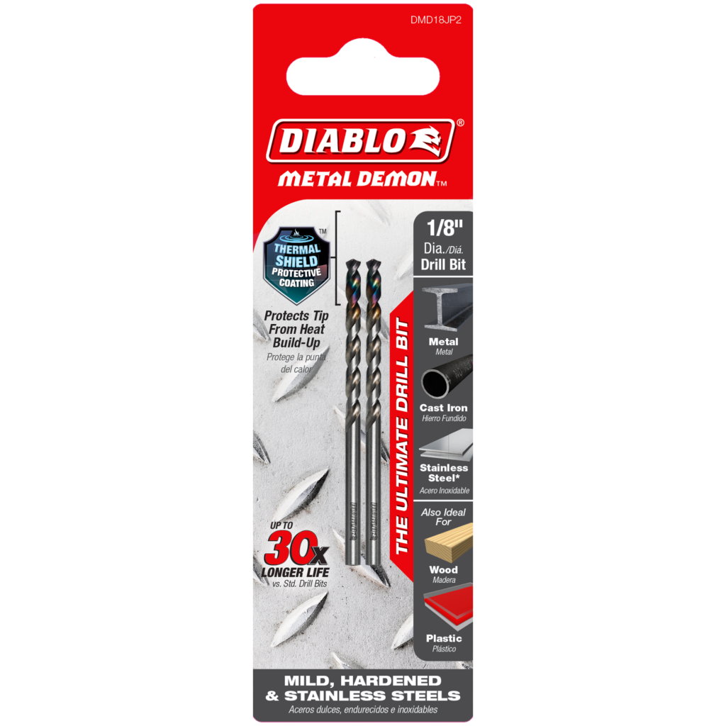 1/8" Metal Demon™ Drill Bits for Mild, Hardened and Stainless Steels (2-Pack)