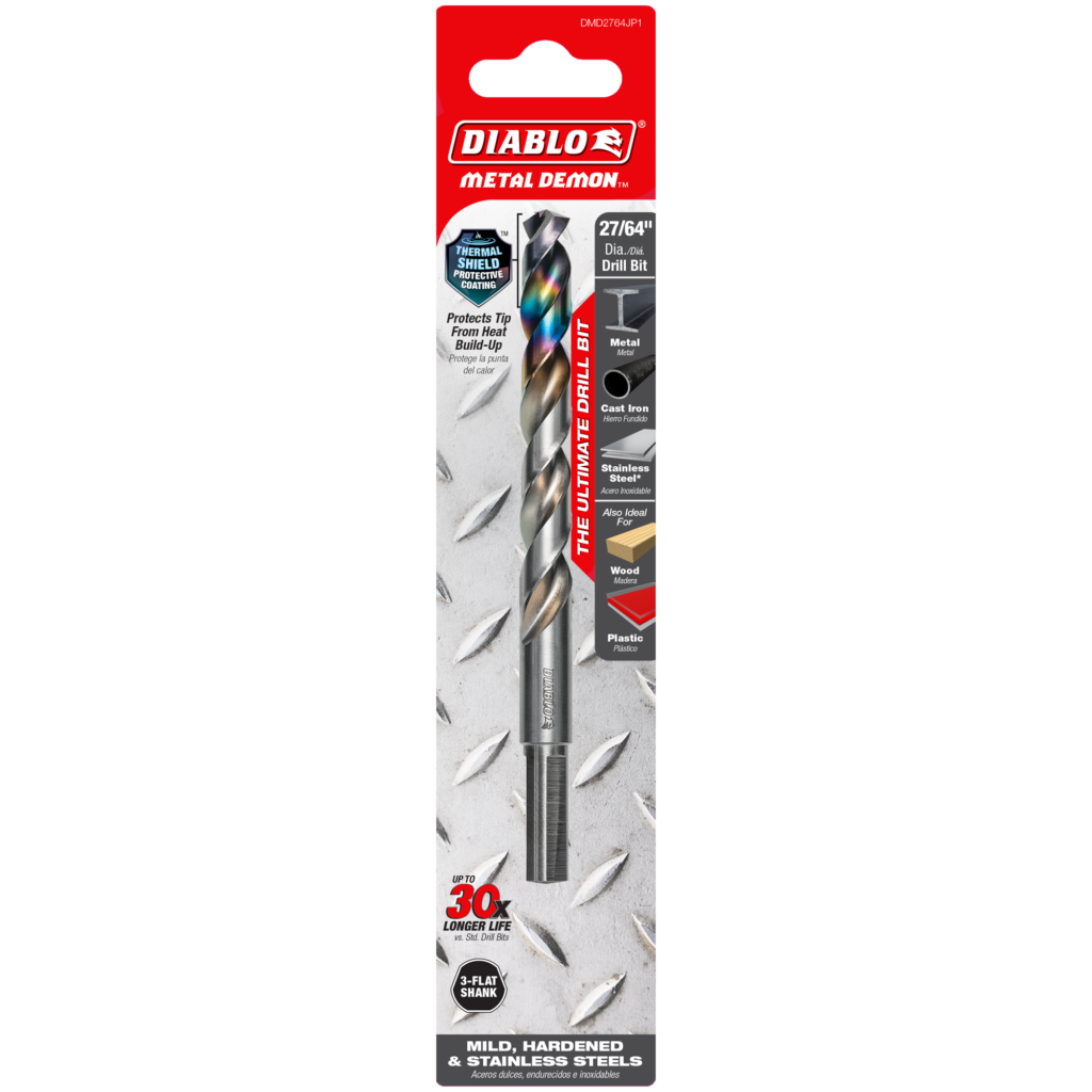 27/64" Metal Demon™ Drill Bit for Mild, Hardened and Stainless Steels