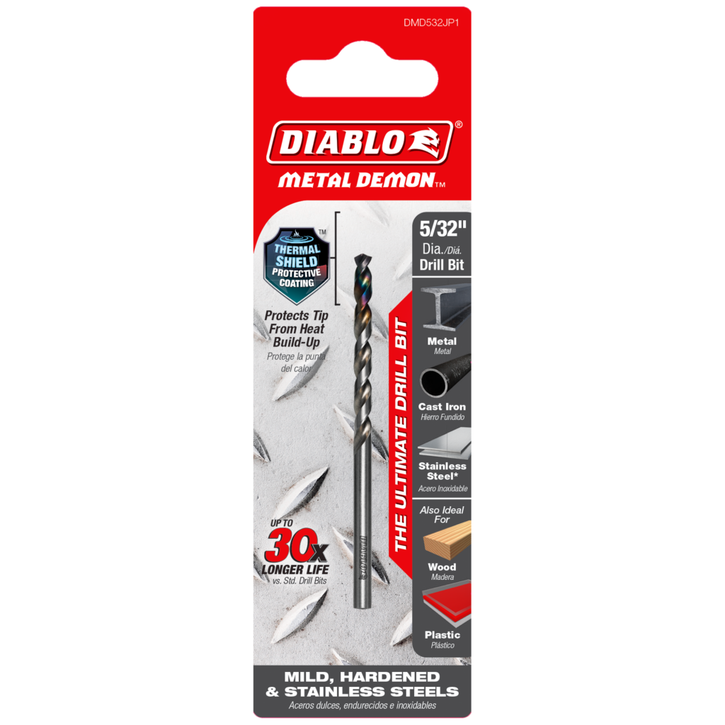 5/32" Metal Demon™ Drill Bit for Mild, Hardened and Stainless Steels