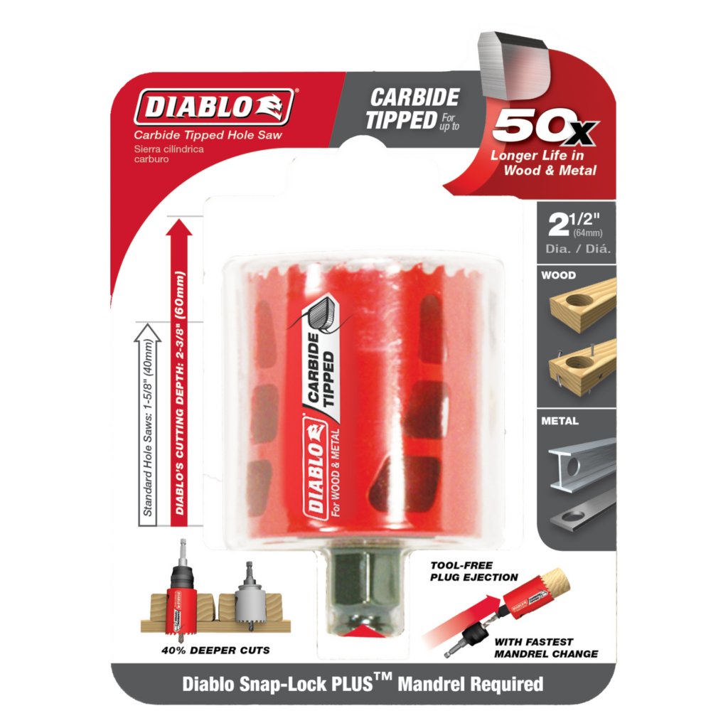 2-1/2" Carbide Teeth Hole Saw for Wood and Metal