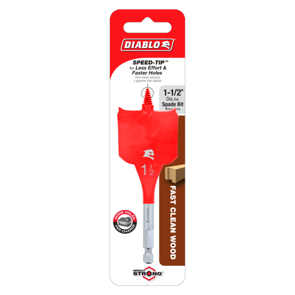 1-1/2" x 4" Spade Bit for Wood