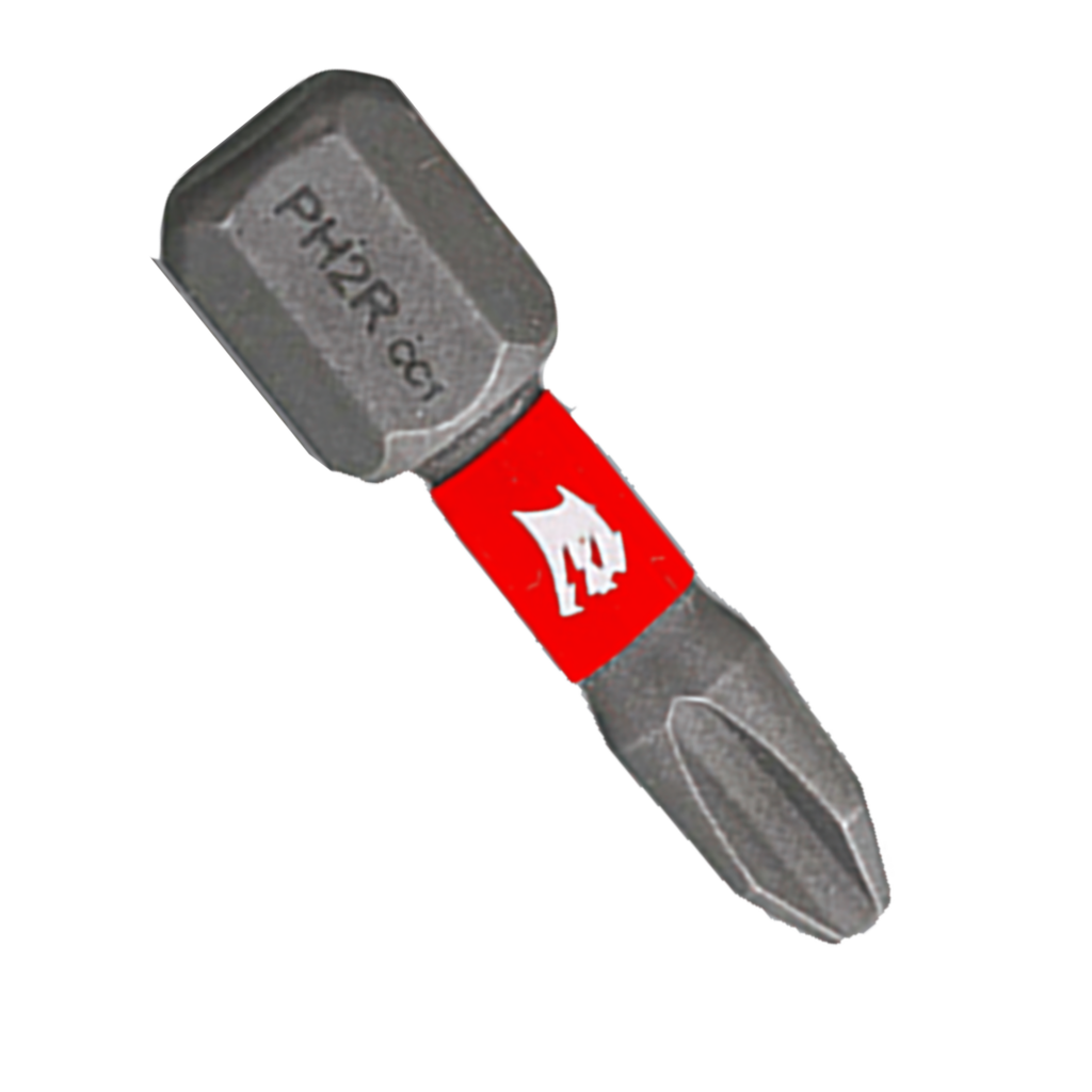 1" #2 Reduced Phillips Drive Bits for Drywall (25-Pack)