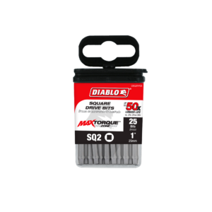 1-2-square-drive-bits-25-pack