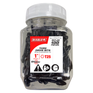 1" #25 Torx Drive Bits (100-Pack)