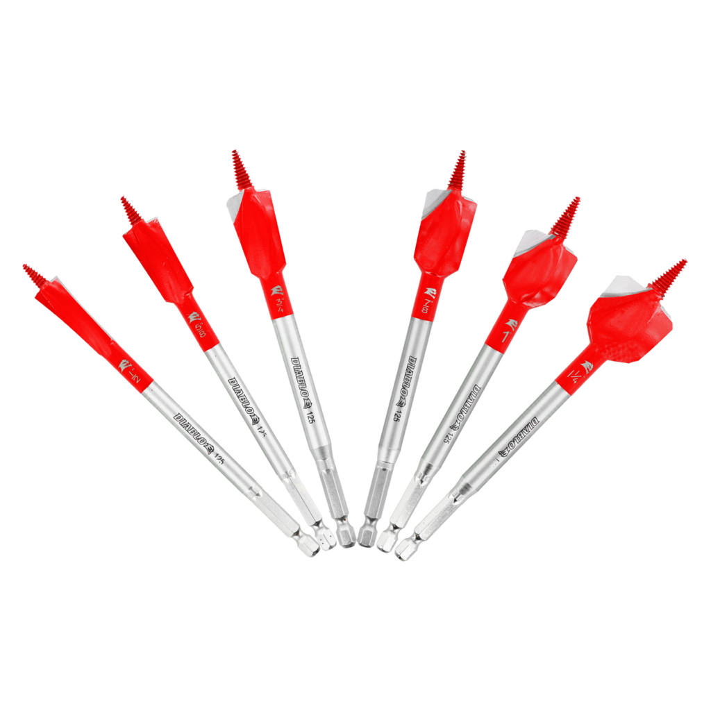 6 pc Demo Demon™ Spade Bit Set for Nail-Embedded Wood (6-Pieces)