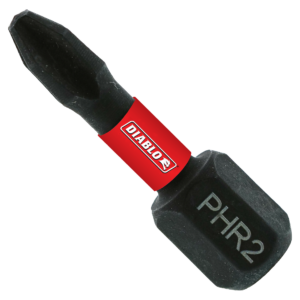 1" #2 Phillips Reduced for Drywall Screws Drive Bit (Bulk)