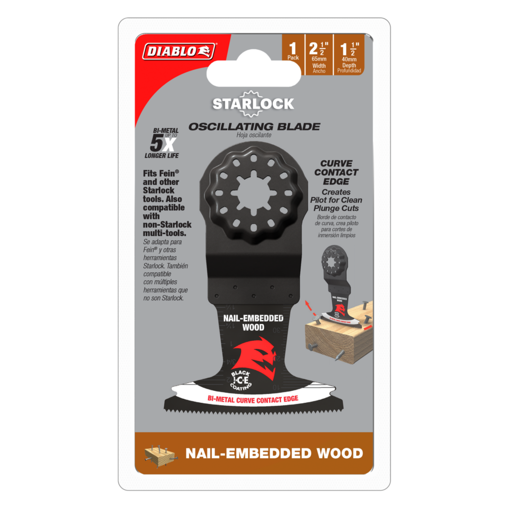 2-1/2" Demo Demon™ Starlock Bi-Metal Oscillating Blades for Nail-Embedded Wood (10-Pack)