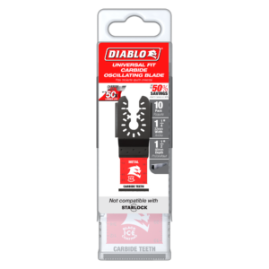 1-1/4" AMPED™ Steel Demon™ Universal Fit Carbide Teeth Oscillating Blades for Metal (10-Pack)
