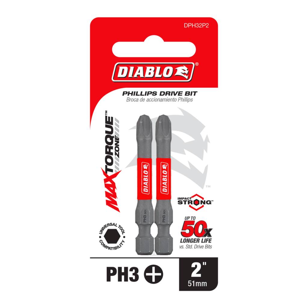 2" #3 Phillips Drive Bit (2-Pack)