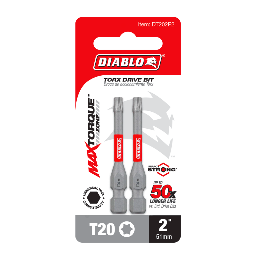 2" #20 Torx Drive Bit (2-Pack)