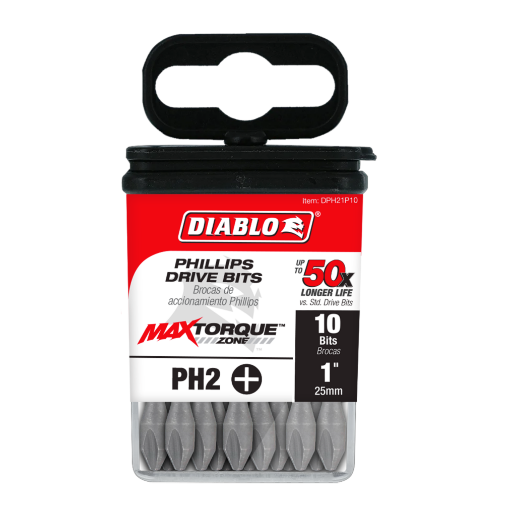 1" #2 Phillips Drive Bits (10-Pack)