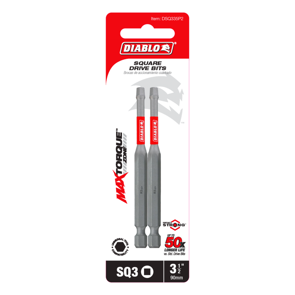 3-1/2" #3 Square Drive Bit (2-Pack)