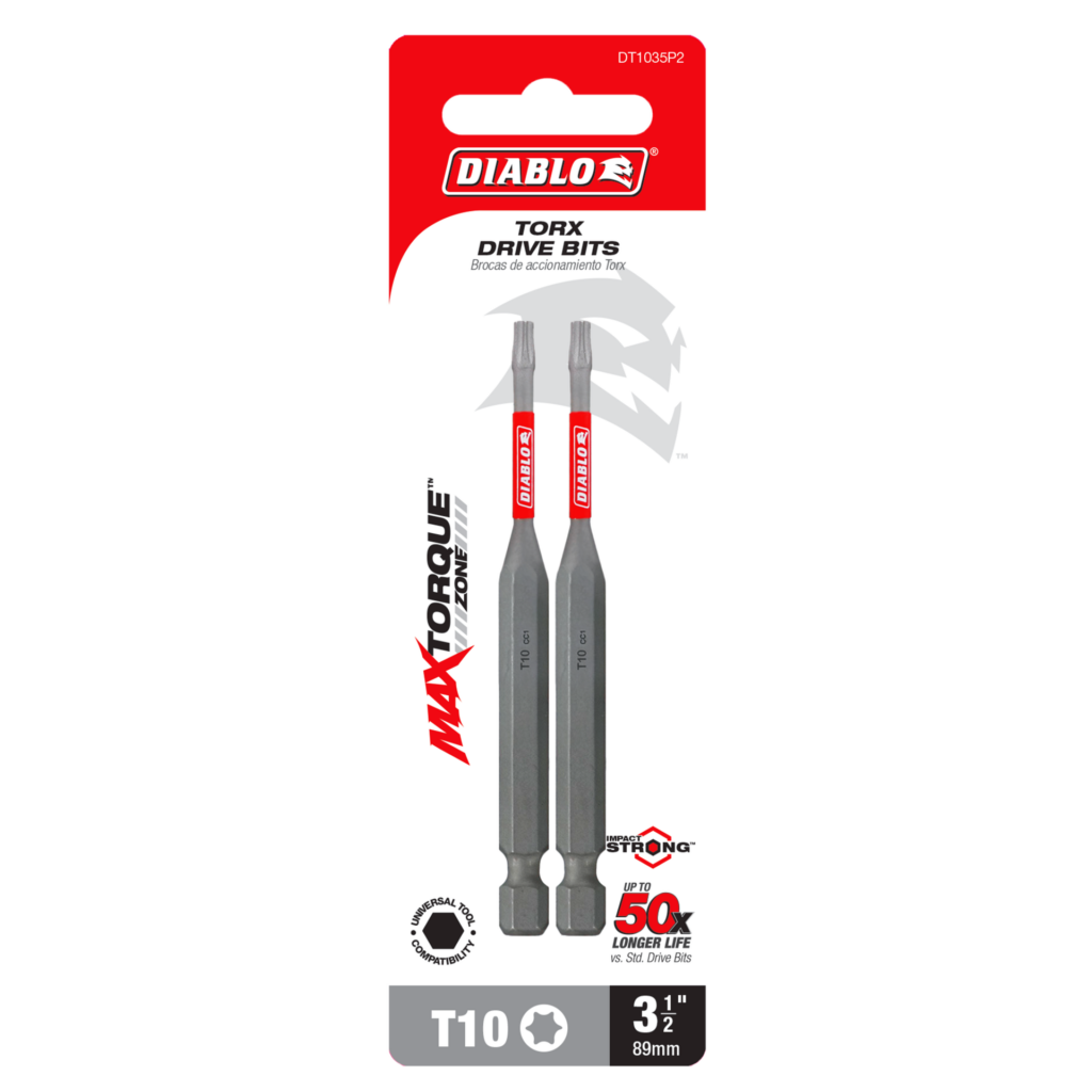 3-1/2" #10 Torx Drive Bit (2-Pack)