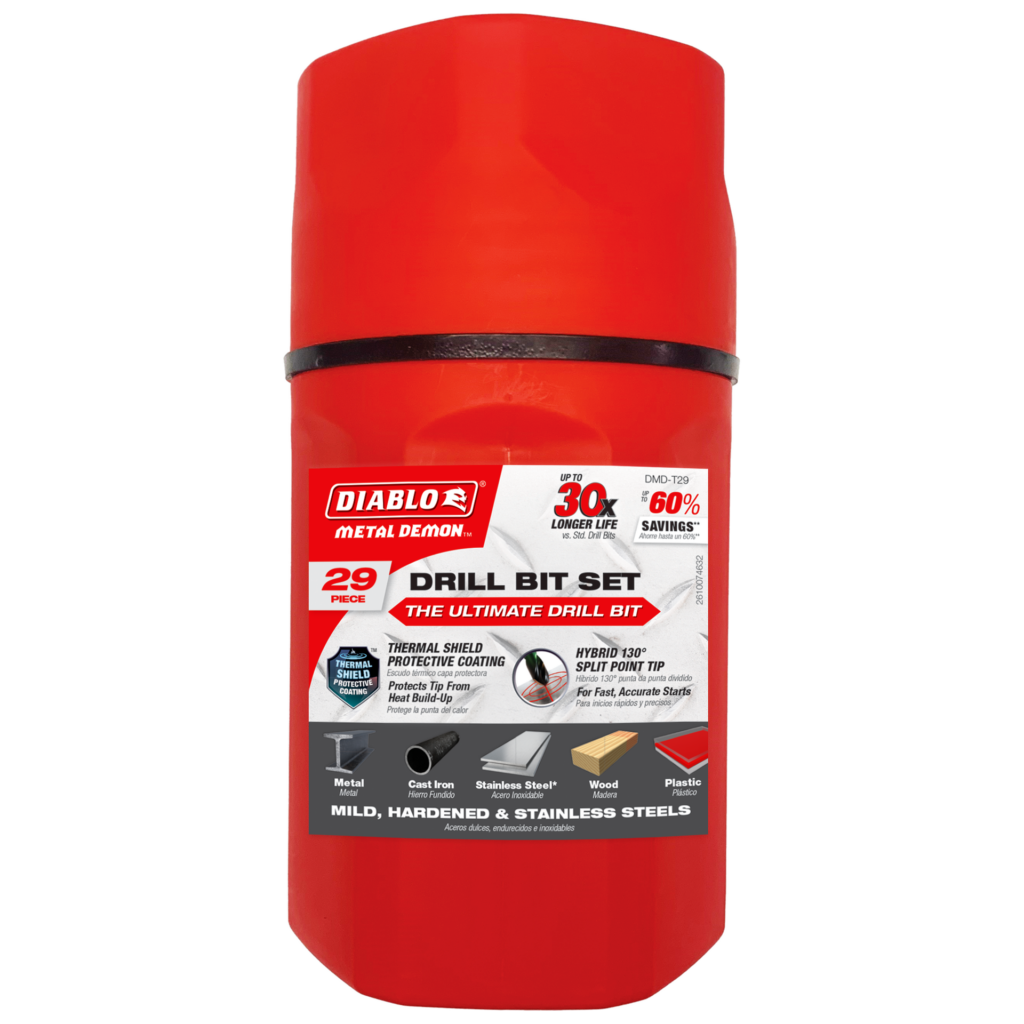 29 pc Metal Demon™ Drill Bits Set for Mild, Hardened and Stainless Steels