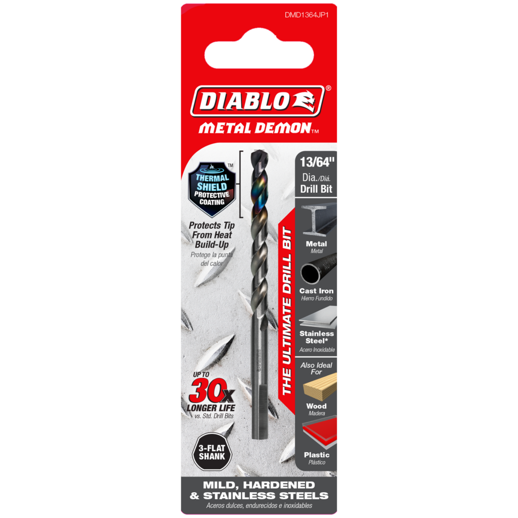 13/64" Metal Demon™ Drill Bit for Mild, Hardened and Stainless Steels