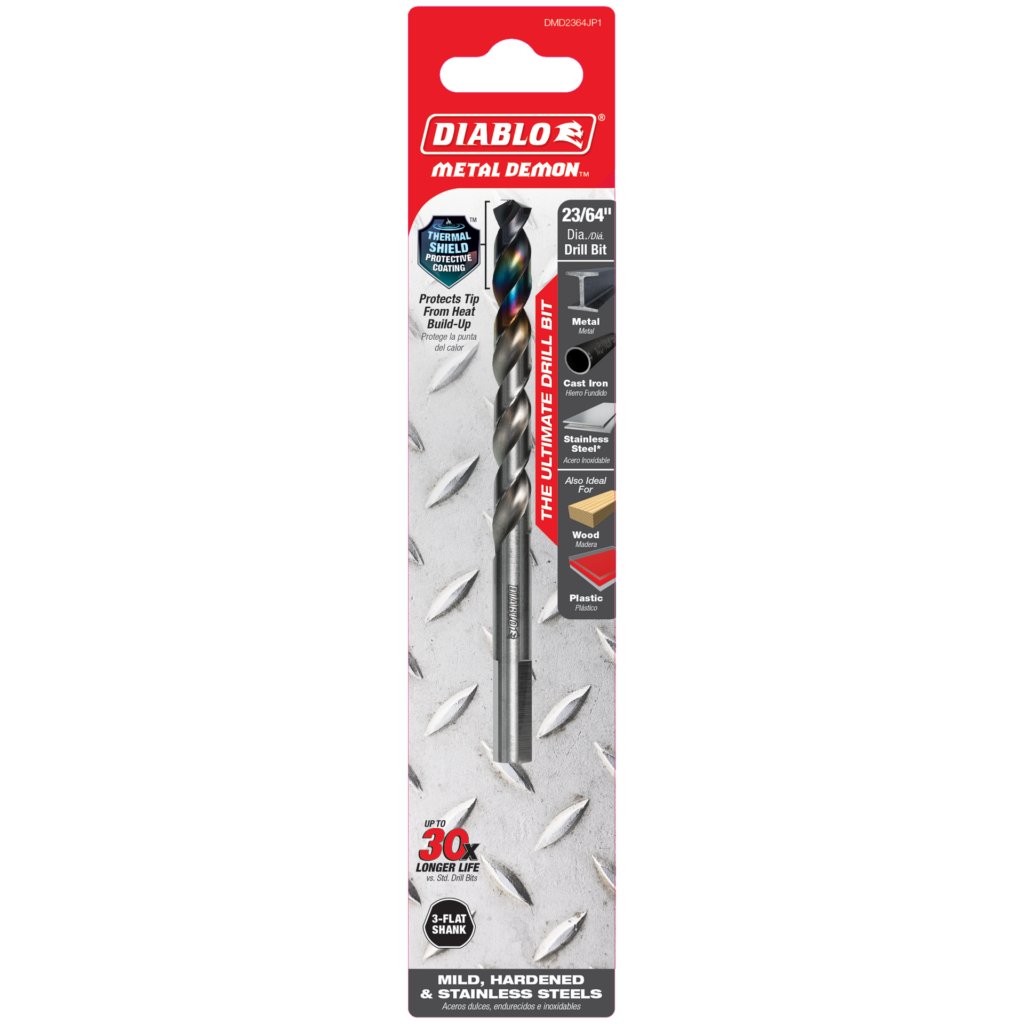 23/64" Metal Demon™ Drill Bit for Mild, Hardened and Stainless Steels