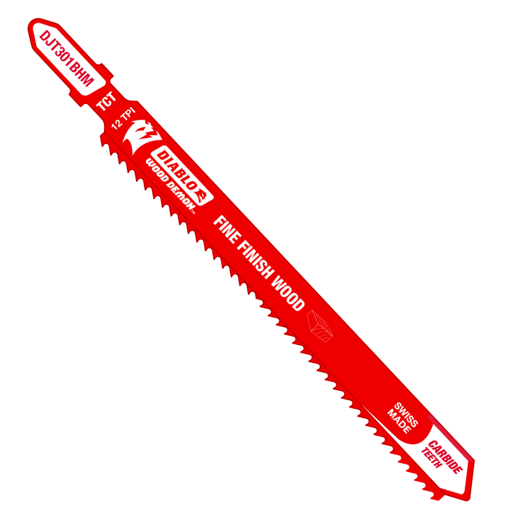 4-5/8" 12TPI Wood Demon™ Carbide Teeth Jig Saw Blade for Fine Finish Wood